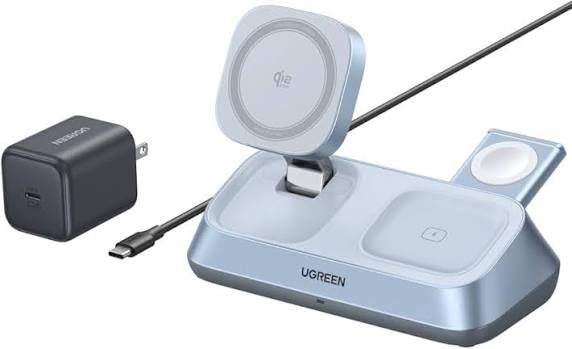 UGREEN MagFlow 3-in-1 Magnetic Wireless Charger 25W