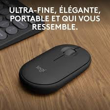 Logitech M350s Pebble Mouse – souris Bluetooth compacte